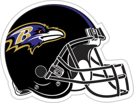 Baltimore Ravens 12" Helmet Car Magnets - Set of 2