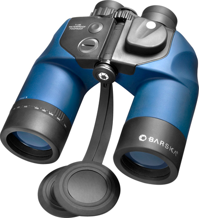 Deep Sea 7x50 Marine Navigation Waterproof Fully Coated Binocular with Internal Rangefinder and Compass