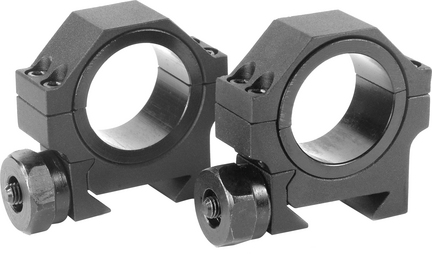 30mm Low HD Weaver Style Mounting Rings with 1" Insert (Set of 2)