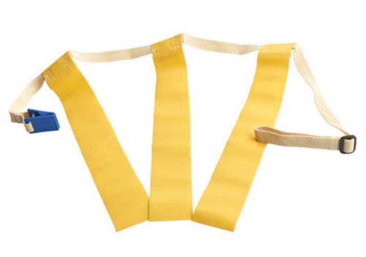 Triple Threat Flag Football Belts with Flags - Yellow (1 Dozen)