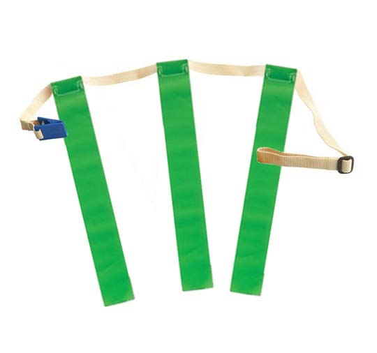 Triple Threat Flag Football Belts with Flags - Green (1 Dozen)
