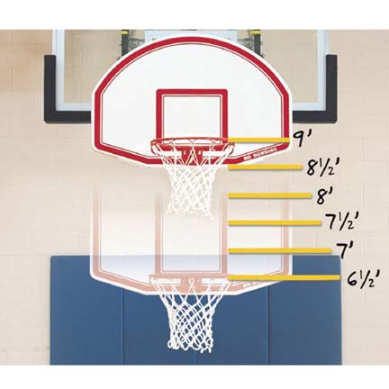 Bison Easy-Up&#153; 6-N-1 Adjustable Youth Mini Basketball Goal