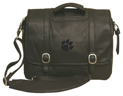 NCAA Clemson Tigers Willow Rock Leather Computer Briefcase