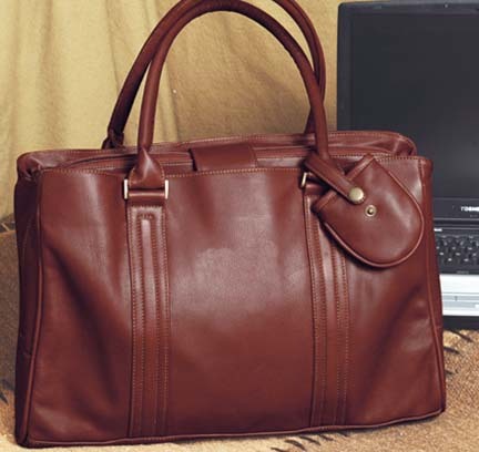 Dove Creek Leather Laptop Briefcase