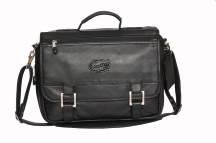 NCAA Florida Gators Copper Canyon Expandable Leather Briefcase