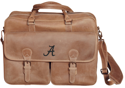 NCAA Alabama Crimson Tide Sedona Canyon Leather Computer Briefcase