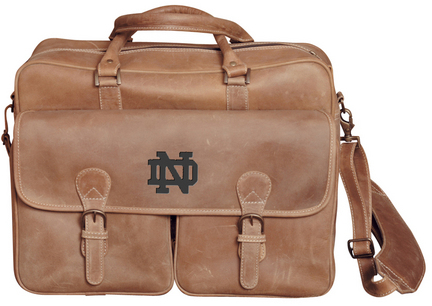 NCAA Notre Dame Fighting Irish Sedona Canyon Leather Computer Briefcase