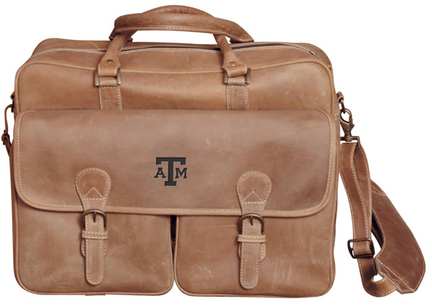 NCAA Texas A & M Aggies Sedona Canyon Leather Computer Briefcase