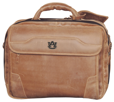 NCAA Auburn Tigers Dakota Pines Leather Computer Briefcase