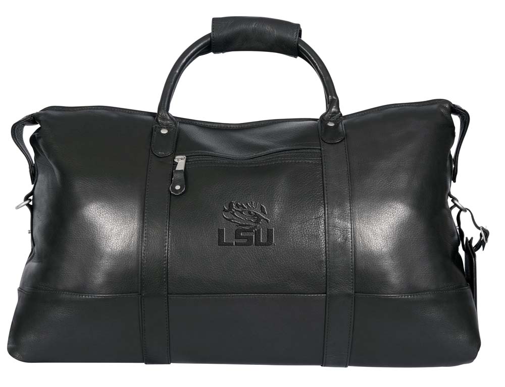 NCAA LSU Tigers Falls Canyon Cabin Leather Duffel / Bag
