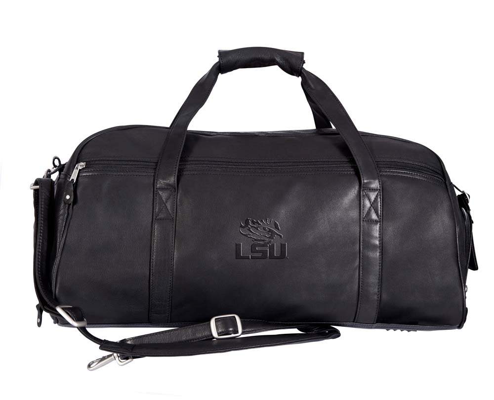 NCAA LSU Tigers Marble Canyon Leather Sport Duffel / Bag