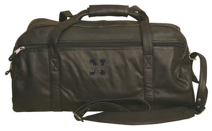 NCAA Nebraska Cornhuskers Marble Canyon Leather Sport Duffel / Bag