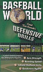 Baseball World's "Defensive Drill Video" (Video) by Tom Emanski  (VHS)