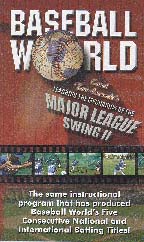 This tape provides a complete training program based on the actual swing mechanics of the accomplished professional hitter.  This video was created during actual instructional classes at the Baseball World Training Center.  (1994, 55 minutes)To order the Mechanics of the Swing II in DVD format, click here.To order the Tom Emanski 6 Tape Video Series click here.
