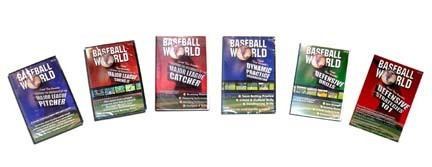 Pro scout and instructor Tom Emanski has lead teams to three consecutive AAU National Championships in the nineties!  This series contains the following 6 tapes: Teaching the Mechanics of the Major League Pitcher (46 minutes) Teaching the Mechanics of the Major League Catcher (32 minutes) Defensive Strategies 101 (47 minutes) Baseball World's Defensive Drill Video (50 minutes) Baseball World's Dynamic Practice Organization (43 minutes)Teaching the Mechanics of the Major League Swing II (55 minutes)