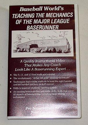 Teaching The Mechanics Of The Major League Baserunner (Video) by Tom Emanski (VHS)