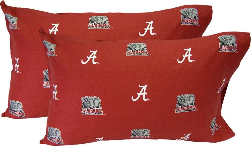 Alabama Crimson Tide King Size Printed Pillow Case (Set of 2)