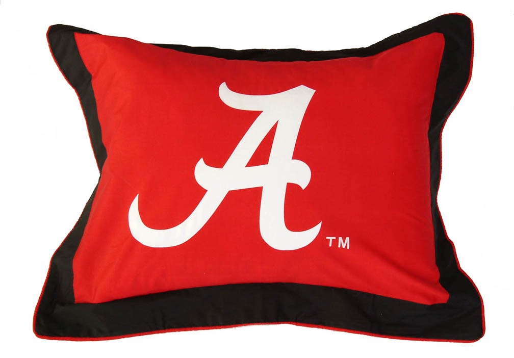 Alabama Crimson Tide 20" x 26" Printed Pillow Sham (One Pair)