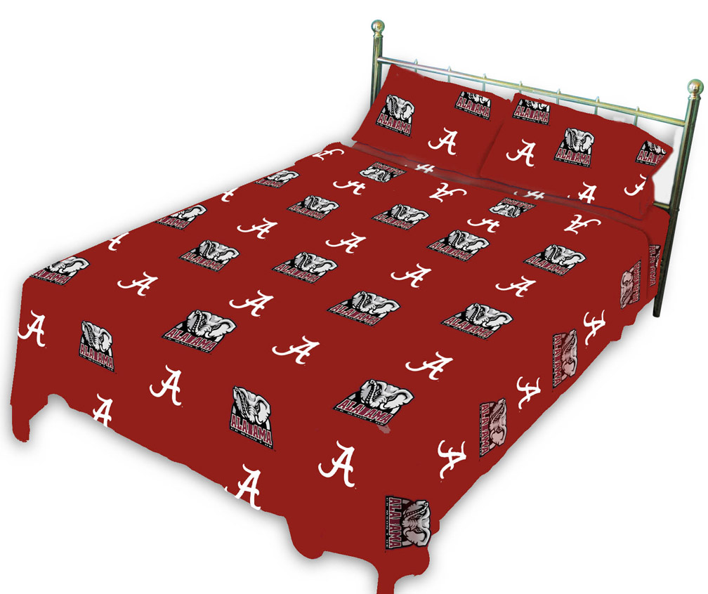 Alabama Crimson Tide Full Size Printed Sheet Set