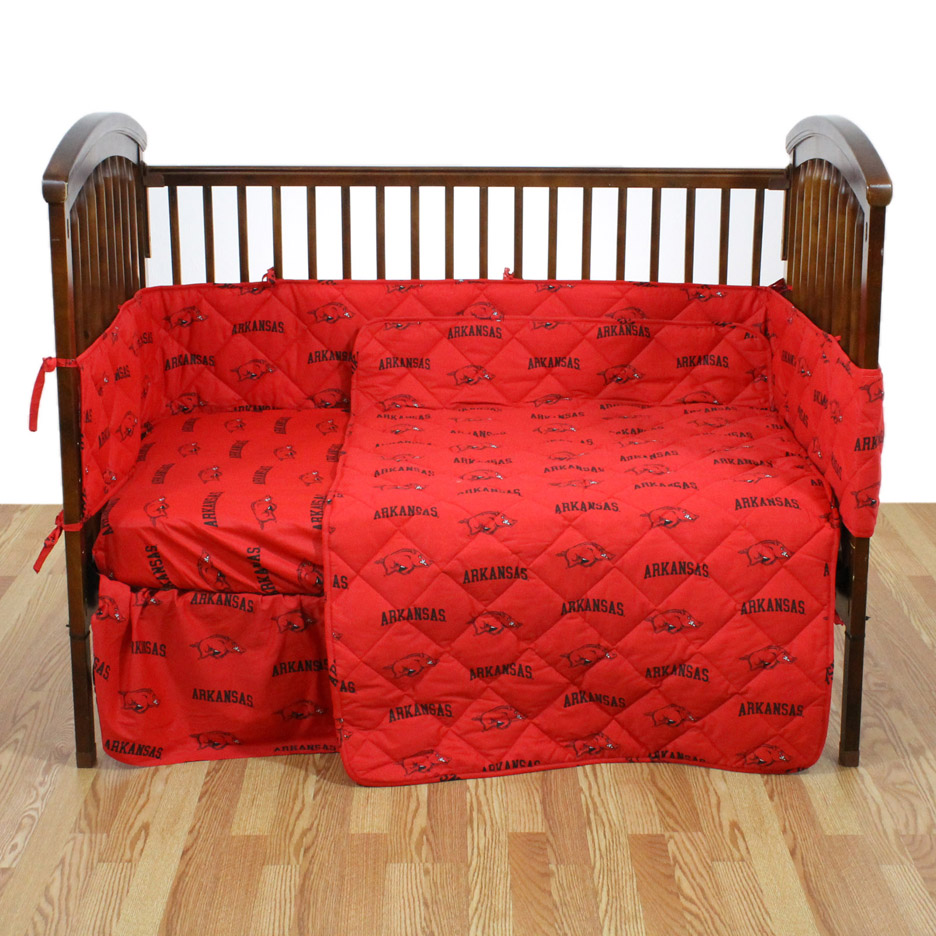 Arkansas Razorbacks Baby Crib Set