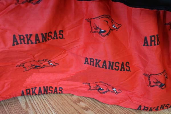 Arkansas Razorbacks Printed Dust Ruffle (Twin)