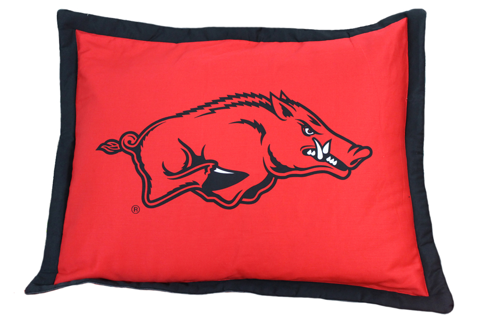 Arkansas Razorbacks 20" x 26" Printed Pillow Sham (One Pair)