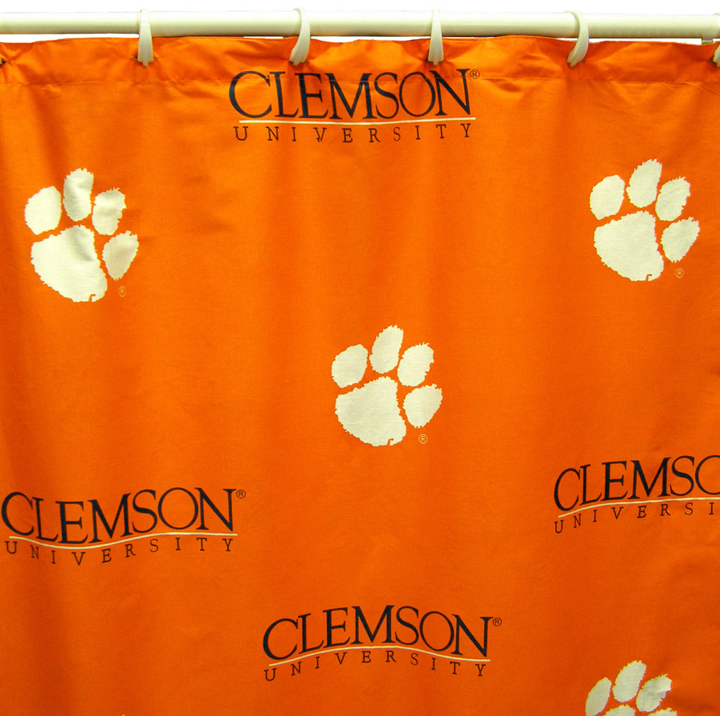 Clemson Tigers 70" x 72" Printed Shower Curtain