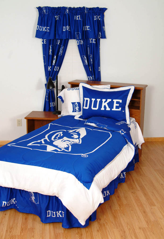 College Covers DUKBBFLW Duke Bed in a Bag Full With White Sheets