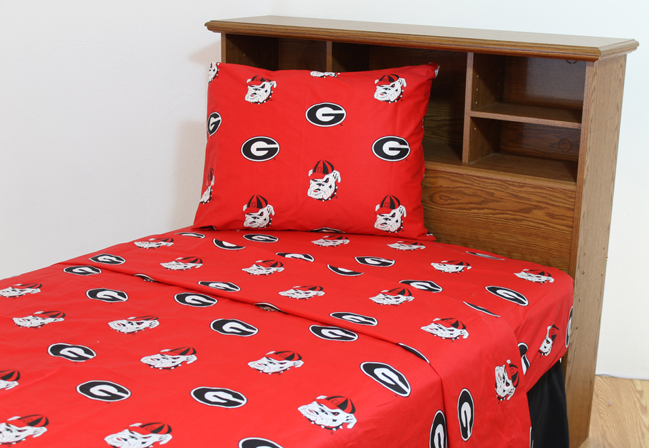 Georgia Bulldogs Printed Sheet Set (Twin XL)