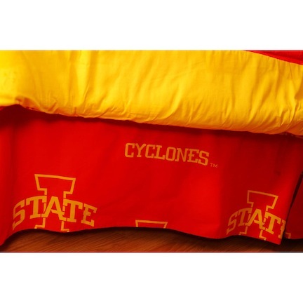 Iowa State Cyclones Printed Dust Ruffle (Full)