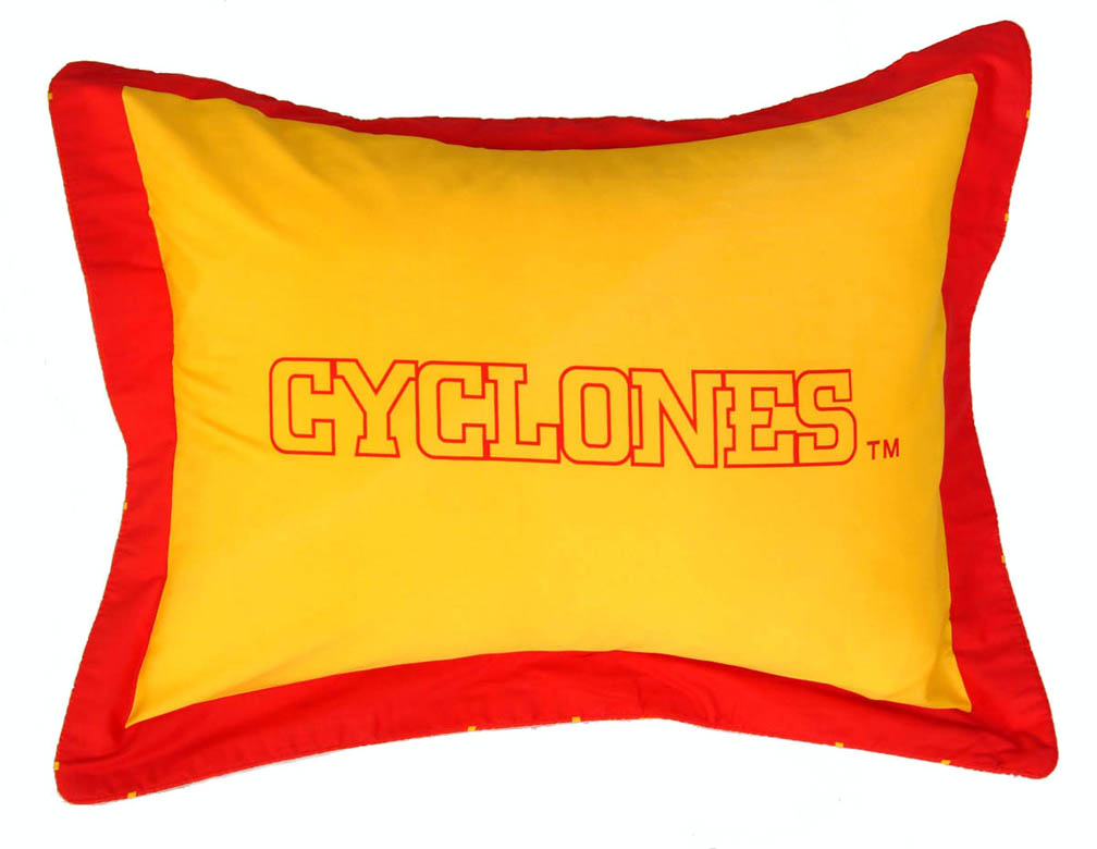 Iowa State Cyclones 20" x 26" Printed Pillow Sham (One Pair)