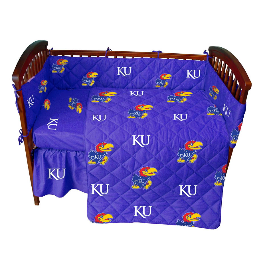 Kansas Jayhawks Baby Crib Set