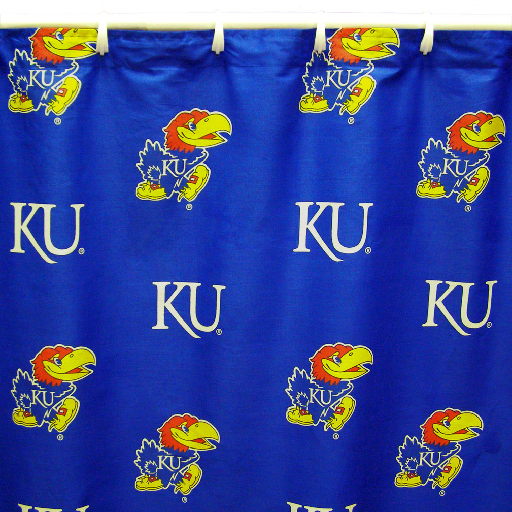Kansas Jayhawks 70" x 72" Printed Shower Curtain