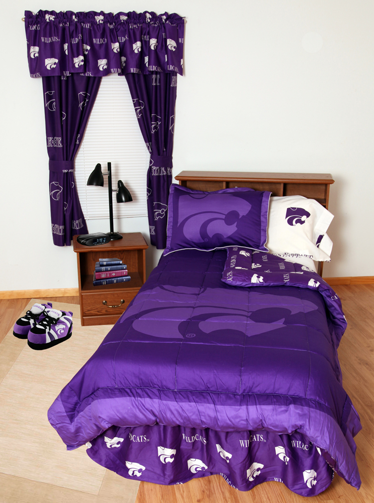 Kansas State Wildcats Bed-in-a-Bag with Reversible Comforter (Full)