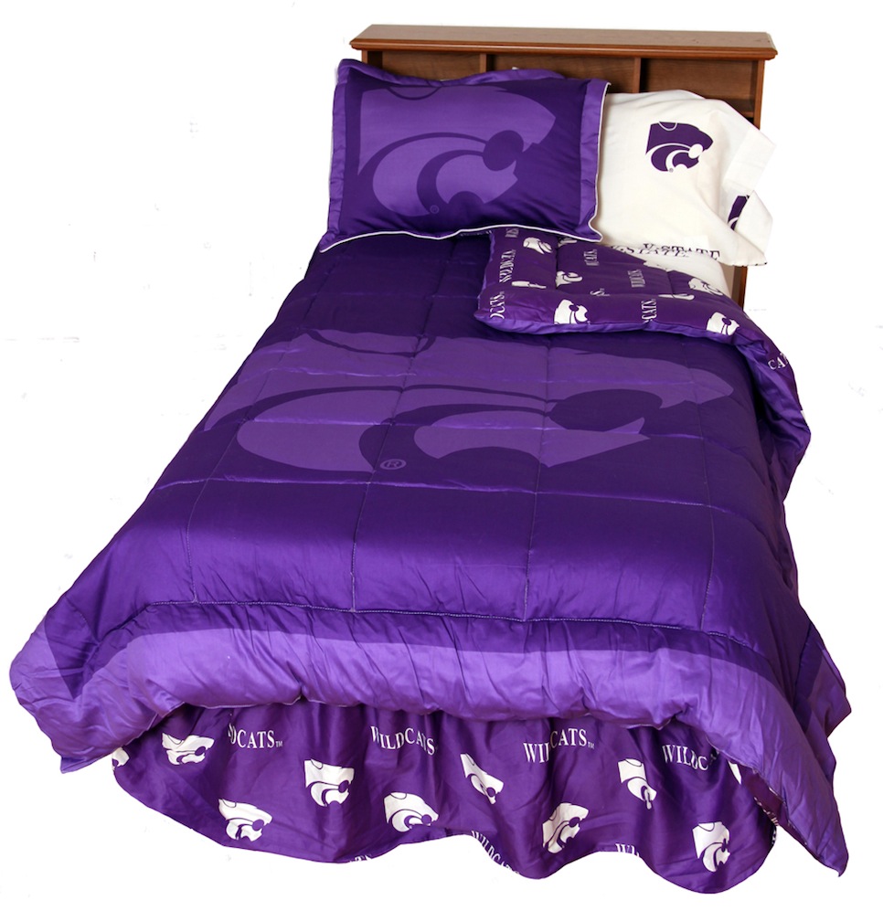 Kansas State Wildcats Reversible Comforter Set (King)