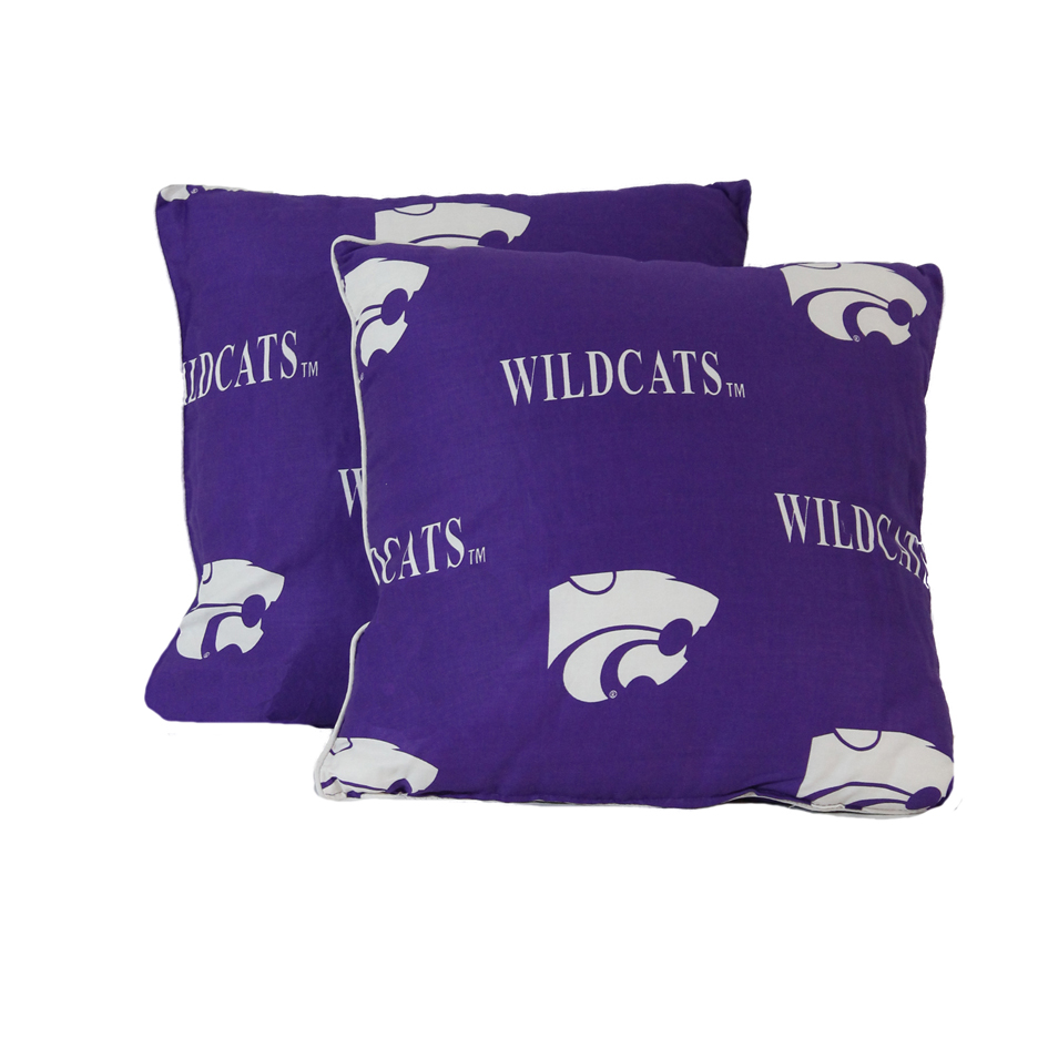Kansas State Wildcats 16" x 16" Decorative Toss Pillow (Set of 2)