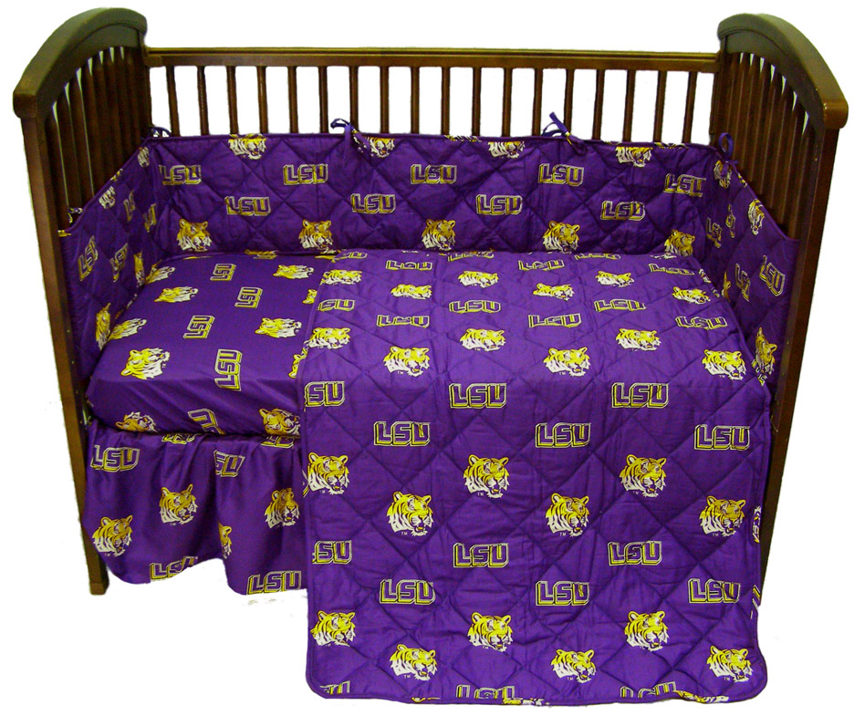 Louisiana State (LSU) Tigers Baby Crib Set
