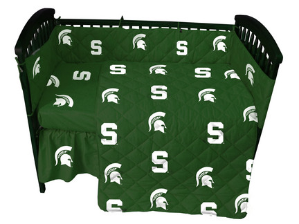 Michigan State Spartans 5 Piece Baby Crib Set 