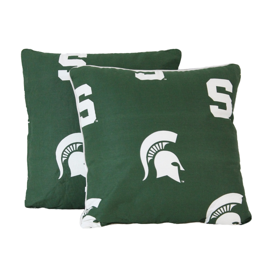 Michigan State Spartans 16" x 16" Decorative Toss Pillow (Set of 2)