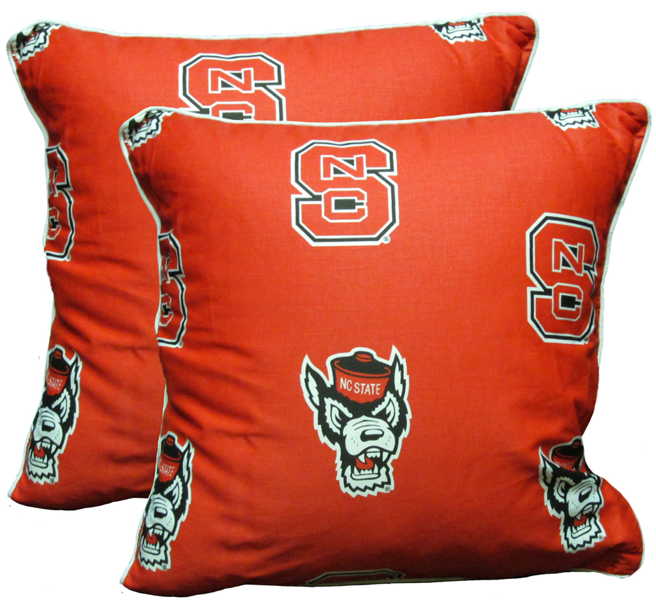 North Carolina State Wolfpack 16" x 16" Decorative Toss Pillow (Set of 2)