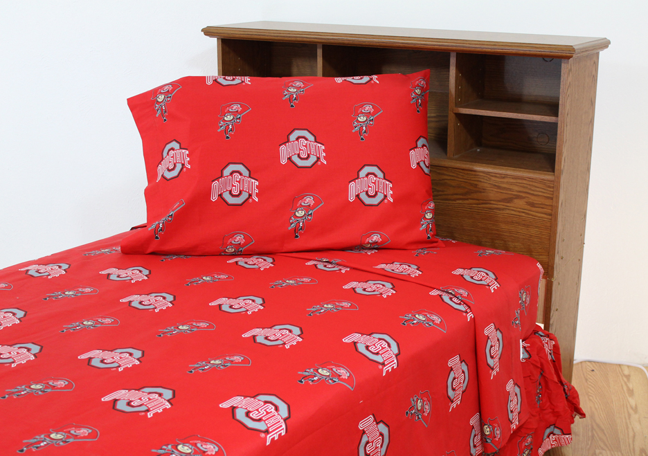 Ohio State Buckeyes Printed Sheet Set (King)