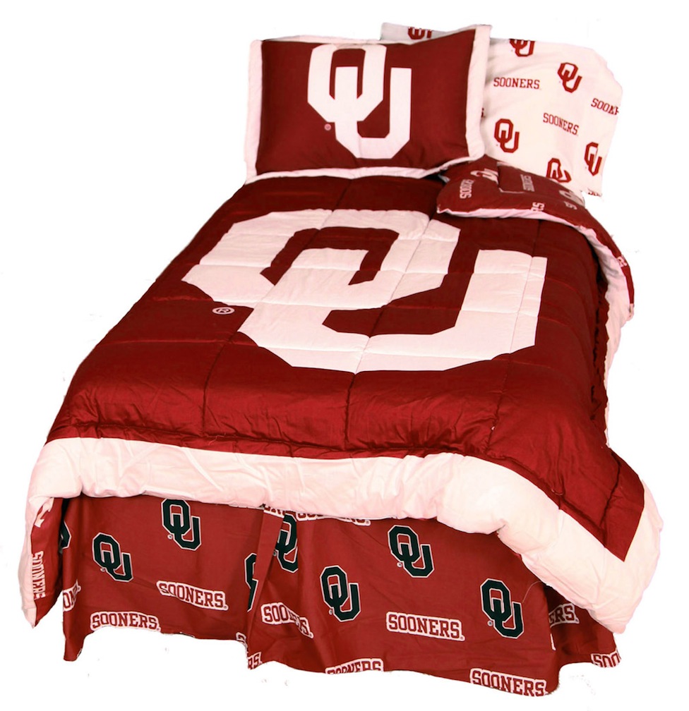 Oklahoma Sooners Reversible Comforter Set (Queen)