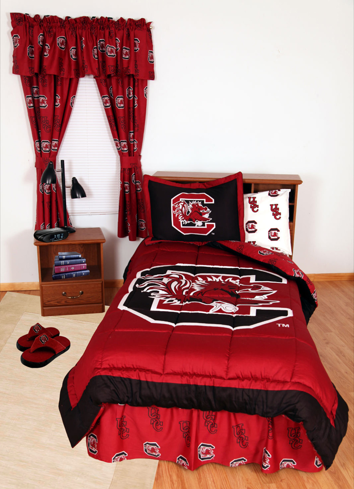 South Carolina Gamecocks Bed-in-a-Bag with Reversible Comforter (King)