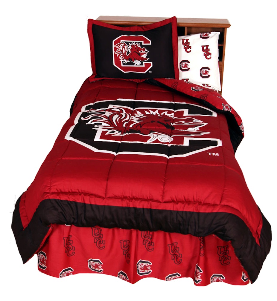 South Carolina Gamecocks Reversible Comforter Set (King)