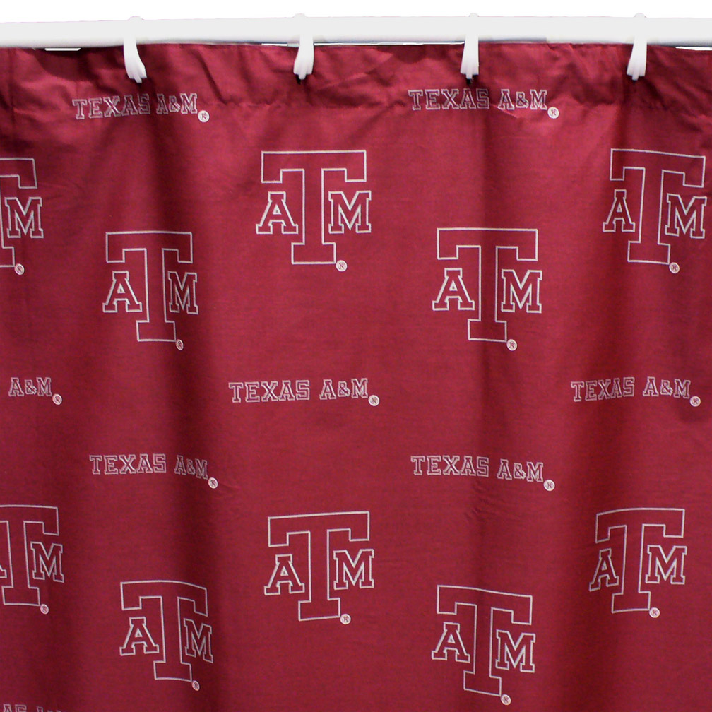 Texas A & M Aggies 70" x 72" Printed Shower Curtain