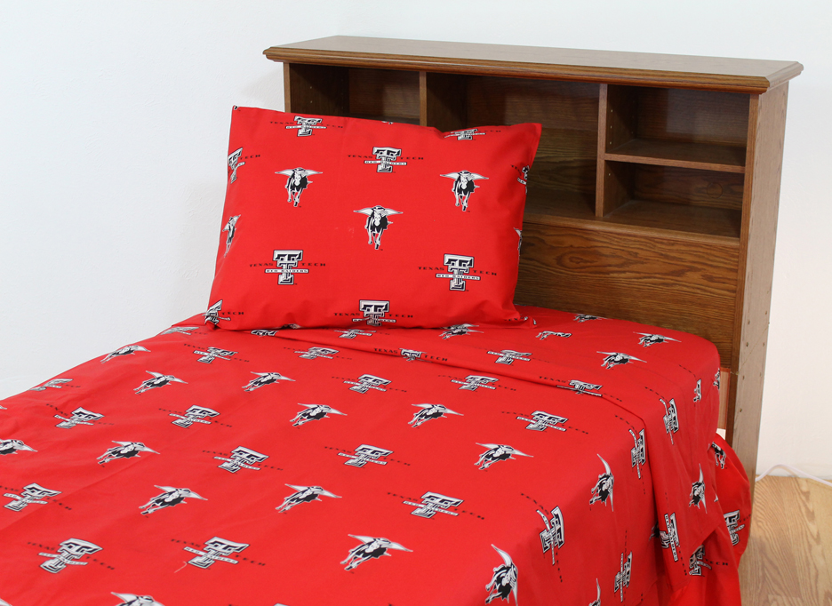 Texas Tech Red Raiders Full Size Printed Sheet Set