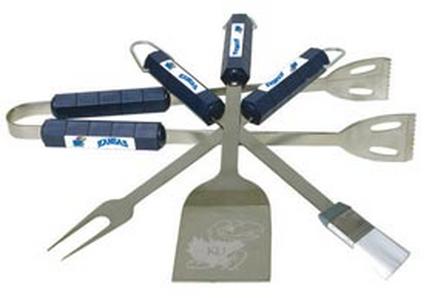 Kansas Jayhawks Grill BBQ Utensil Set