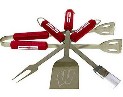 Wisconsin Badgers Grill BBQ Utensil Set