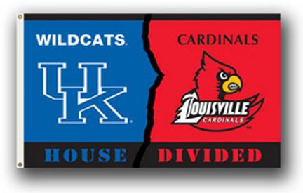 Kentucky Wildcats / Louisville Cardinals Rivalry 3' x 5' Flag