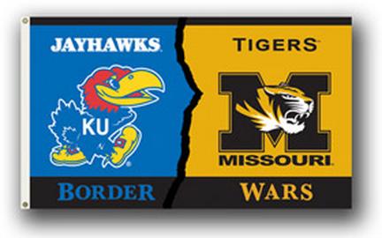 Kansas Jayhawks / Missouri Tigers Rivalry 3' x 5' Flag